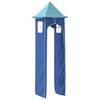 vidaXL Curtains for Loft Bed with Tower Blue Polyester