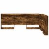 vidaXL Storage Headboard with Shelf Smoked Oak 150 cm Engineered Wood
