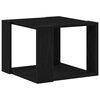 vidaXL Coffee Table Black Oak 40 x 40 x 30 cm Engineered Wood