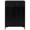 vidaXL Shoe Rack Black 75x40x110 cm Solid Pinewood