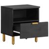vidaXL Bedside Cabinet Black 40x33x46 cm Engineered Wood