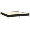 vidaXL Bed Frame without Mattress Black 180x200 cm Super King Super King Fabric