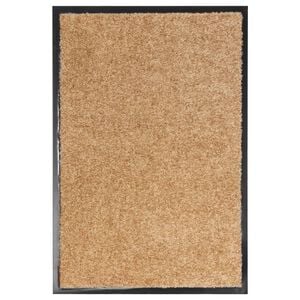 vidaXL Door Mat | Cream | Polyamide, PVC | 40x60 cm | Rectangular | Traditional