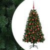vidaXL Artificial Christmas Tree with Bauble 120 cm 150 LEDs