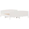 vidaXL Bed Frame without Mattress White 160x200 cm Solid Wood Pine