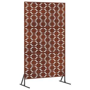 vidaXL Privacy Screen 100 x 50 x 180 cm Weathering Steel Rusty