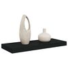 vidaXL Floating Wall Shelf Black 60x23.5x3.8 cm MDF