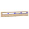 vidaXL TV Cabinet with LED Lights Sonoma Oak 240x35x40 cm