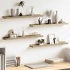 vidaXL Wall Shelves 4 pcs Sonoma Oak 60x9x3 cm