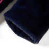Kids' Coat Faux Fur Navy 128
