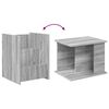 vidaXL Magazine Rack Grey Sonoma 35 x 35 x 45 cm Engineered Wood