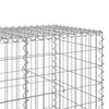 vidaXL Gabion Basket with Cover 150x100x100 cm Galvanised Iron
