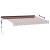 vidaXL Automatic Retractable Awning Brown 350x250 cm