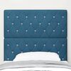 vidaXL Headboard with Headboard Dark Blue 100 cm Faux Leather