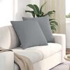 vidaXL Sofa Pillows 2 pcs Light Grey 80 x 80 cm Fabric