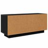 vidaXL TV Cabinet Black Oak 102 x 35 x 45 cm Engineered Wood