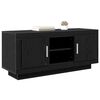 vidaXL TV Cabinet Black Oak 102 x 35 x 45 cm Engineered Wood