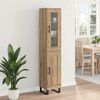 vidaXL Highboard Artisan Oak 34.5 x 34 x 180 cm Engineered Wood