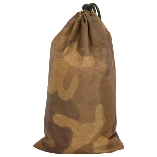 vidaXL Camouflage Net with Storage Bag 416x402 cm Sand