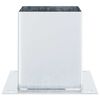 vidaXL Post Bases Square 12 pcs Silver 121x121 mm Galvanised Steel
