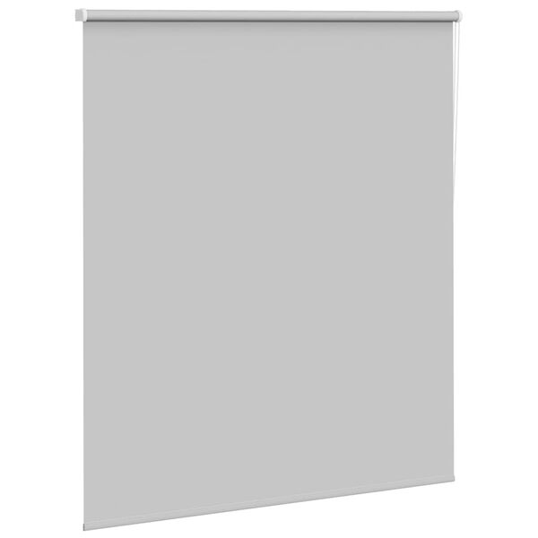vidaXL Roller Blind Blackout Light Grey 120x150 cm Fabric Width 116.6 cm Polyester