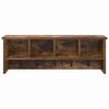 vidaXL Wall-Mounted Coat Rack with Shelf Smoked oak 75 x 16 x 26 cm