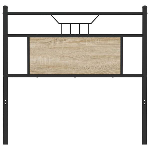 vidaXL Replace Headboard Sonoma Oak 90 cm Engineered Wood and Steel