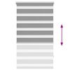 vidaXL Zebra blind 70.9x120 cm Fabric Width 66.7 cm grey