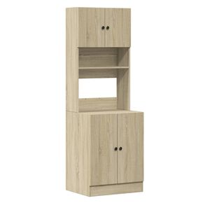 vidaXL Kitchen Cabinet Sonoma Oak 60x50x180 cm Engineered Wood