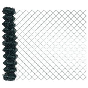 vidaXL Chain Link Fence 10 x 1.4 m Steel Green