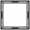 vidaXL Coffee Table Black with Tempered Glass 60x60x35 cm