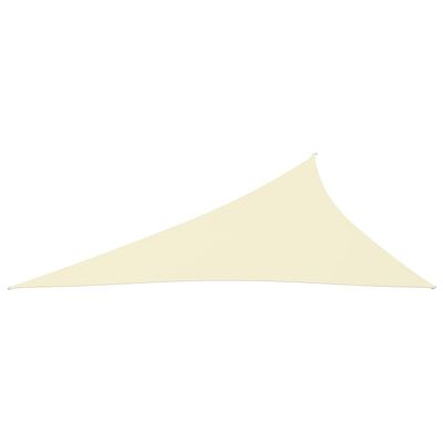 vidaXL Sunshade Sail Oxford Fabric Triangular 3x4x5 m Cream