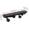 vidaXL Moving Dollies with 4 Wheels 4 pcs Black Polypropylene 170 kg