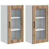 vidaXL Kitchen Cabinet with Shelf 2 pcs Artisan Oak 40 x 31 x 80 cm