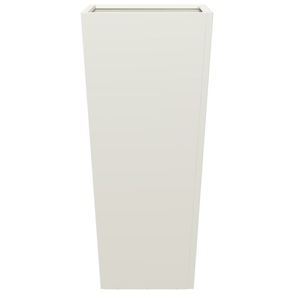vidaXL Garden Planter White 35x35x75 cm Steel