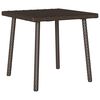 vidaXL Garden Coffee Table Rectangular Brown 40x40x37 cm Poly Rattan