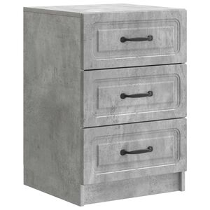 vidaXL Bedside Cabinet Concrete Grey 43 x 41 x 63.5 cm Engineered Wood