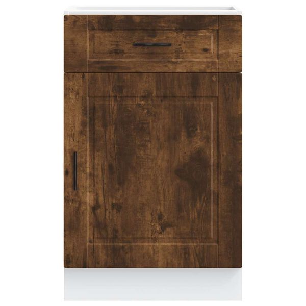 vidaXL Kitchen Base Cabinet&nbsp;Porto Smoked Oak Engineered Wood