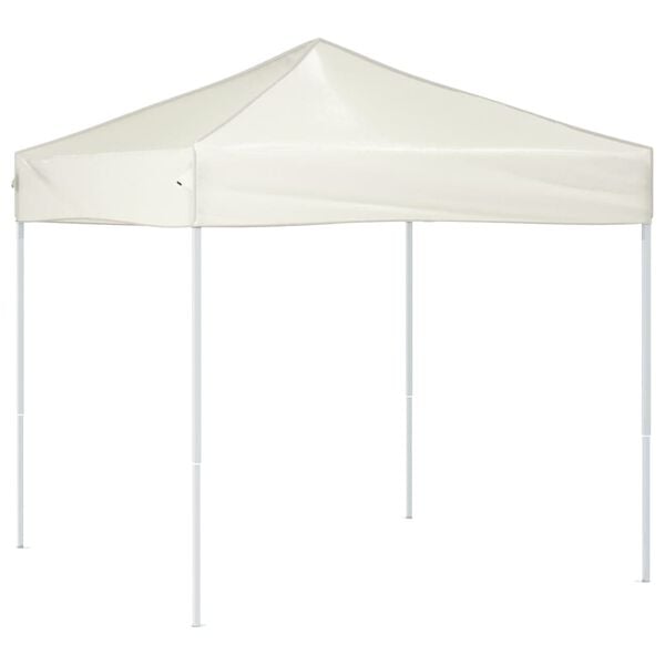 vidaXL Folding Party Tent Cream 2x2 m
