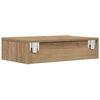 vidaXL TV Cabinet with LED Lights Artisan Oak 60x35x15.5 cm