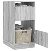 vidaXL Laundry Cabinet with Storage Grey Sonoma Engineered wood