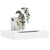 vidaXL Floating Wall Shelves with Drawers 2 pcs White 48 cm
