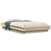 vidaXL Bed Frame with LED Lights without Mattress Sonoma Oak 90x190cm