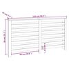 vidaXL Radiator Cover 153x19x84 cm Solid Wood Pine