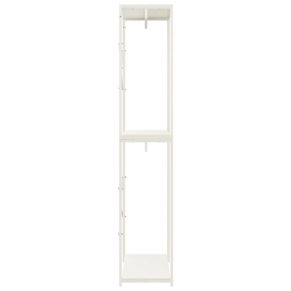 vidaXL Wardrobe White 60x40x213 cm Metal and Engineered Wood