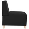 vidaXL Modular Sofa Unit Armless 2 pcs Black 55 x 74 x 82 cm