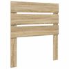 vidaXL Bed Frame with Headboard Sonoma 90 x 190 cm Solid Pine Wood