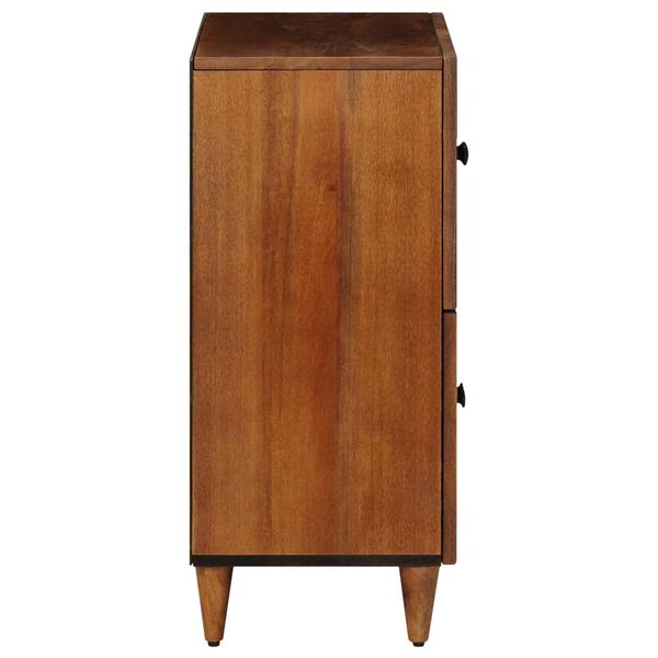 vidaXL Sideboard with Storage Walnut 60 x 33 x 75 cm Solid Mango Wood
