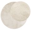 vidaXL Rug OVIEDO Short Pile Beige &Oslash; 240 cm
