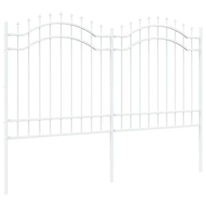 vidaXL Garden Fence Woerden White 240 x 165 cm Powder-coated steel
